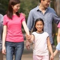 Chinese-Family-In-Park Chinese-Family-In-Park