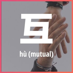 Chinese character: mutual