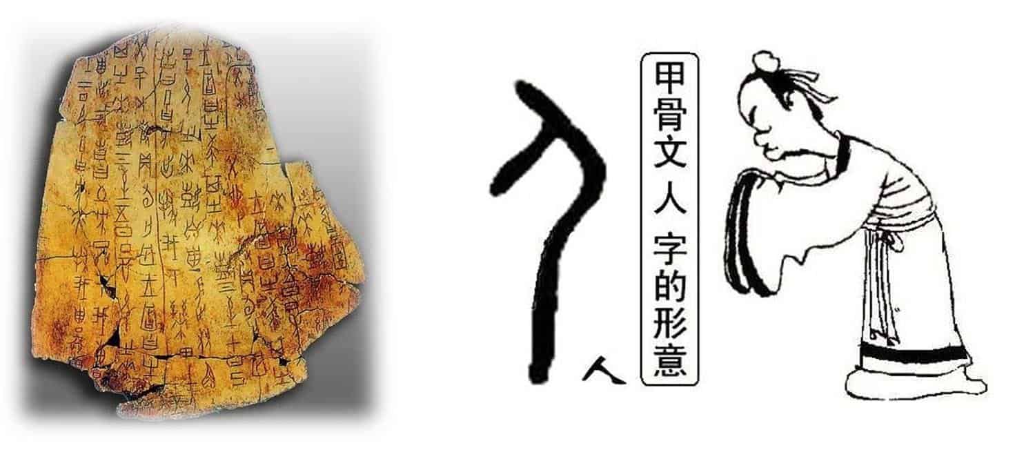 Oracle bones Chinese characters