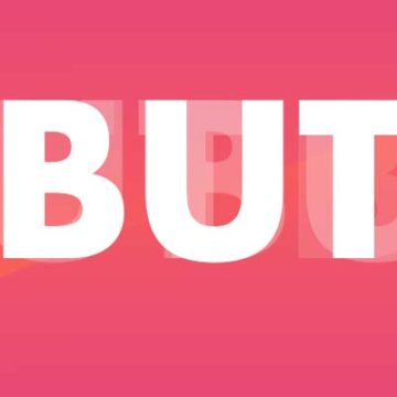 a cover image of GoEastMandarin's post on How to say 'but' in Chinese with red and yellow background