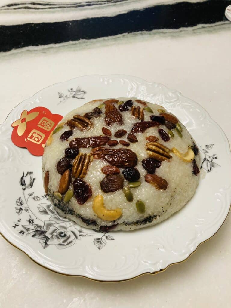 The Eight-Treasure Rice Pudding for Chinese New Year 