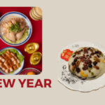 White and Red Minimalist Lunar New Year Cooking Ideas Blog Banner (1200 × 400 px)