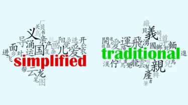Learn the difference between Simpified Chinese and Traditional Chinese