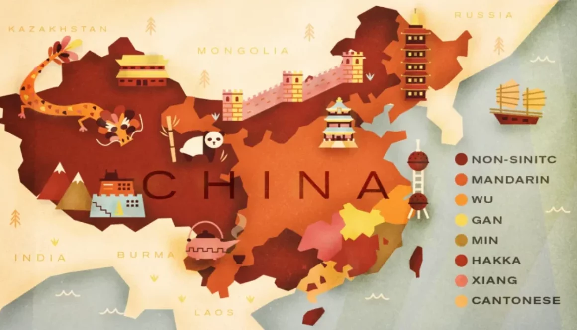 a cover image for GoEastMandarin's post on Chinese Dialects