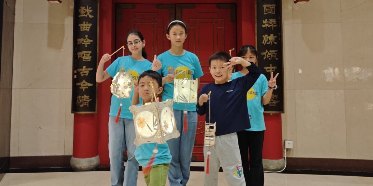 Kids enjoying cultural activities and games at Chinese summer camp