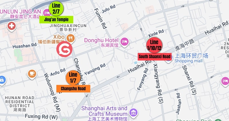 French Concession Campus Map Overview