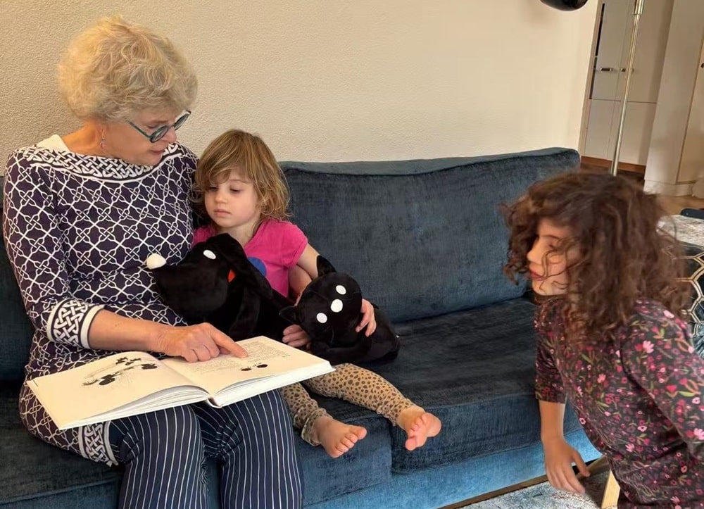 goeast mandarin sudent lili with her grand kids