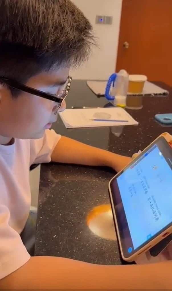 Elijah taking online chinese classes with goeast mandatin