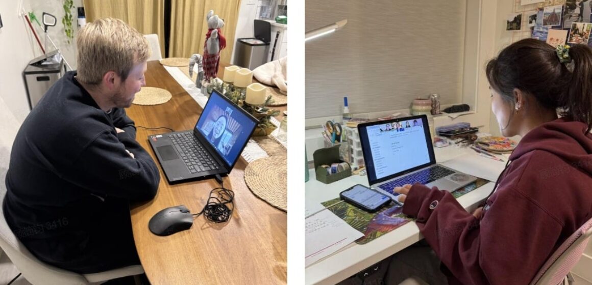 joe and jesscia learning chinese with goeast online