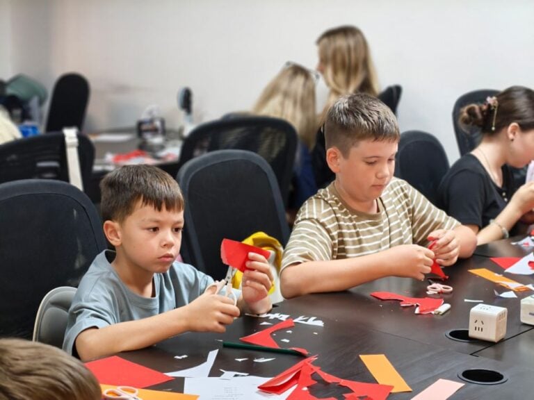 Paper cutting craft activity